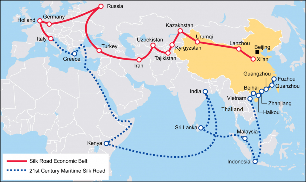 ทำเลที่ตั้งซึ่งเชื่อมโยง จีน อาเซียน อินเดีย ตะวันออกกลาง และยุโรป